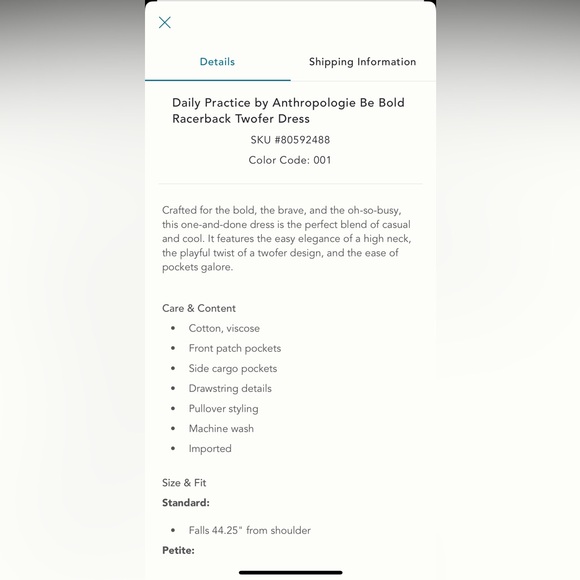 Daily Practice by Anthropologie Be Bold Racerback Twofer Dress in “Washed Black” - Picture 13 of 15